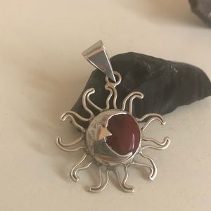 Sun moon silver mexico 925 pendant (see pics)